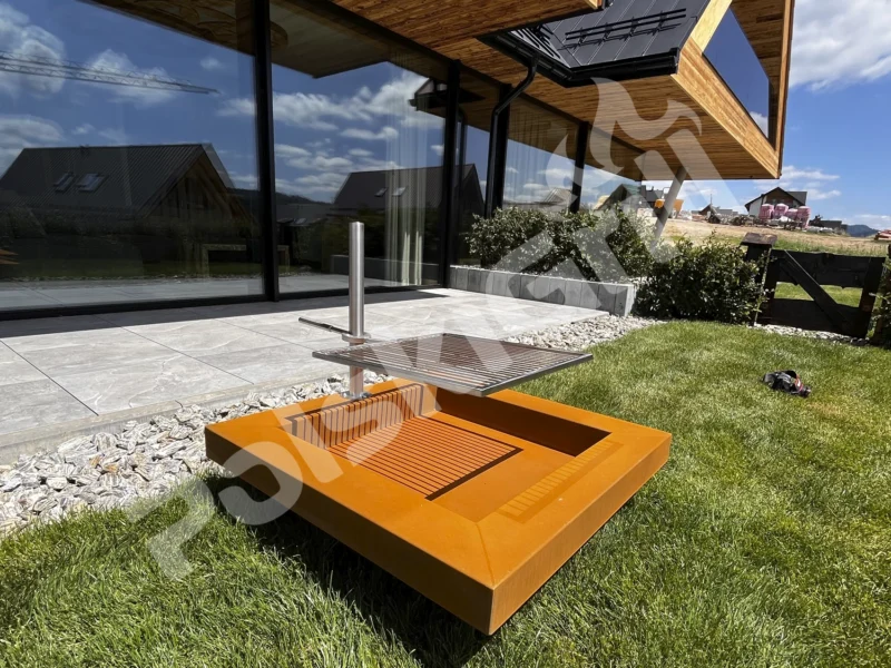 Palenisko z CORTENU z grillem nierdzewnym